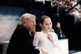 John Nicks with U.S. Champion and Olympic Silver Medalist Sasha Cohen